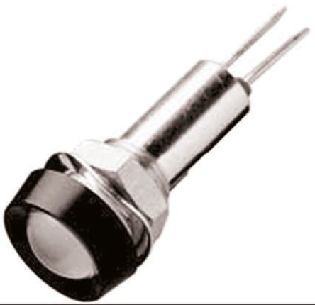 Oxley - STR/LH/8/FL30/WE - Oxley STR/LH/8/FL30/WE  ɫ LED ָʾ, ߽Ӷ, 8mmװ׳ߴ		