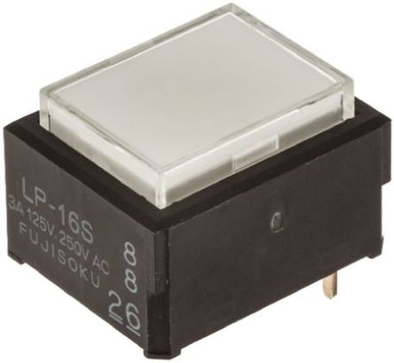 Fujisoku - LP1W-16S-809-Z - Fujisoku LP1W-16S-809-Z ɫ On-(On) ˫ ɫLED PCB ť, 3 A@ 125/250 V 3 A@ 30 V ֱ		