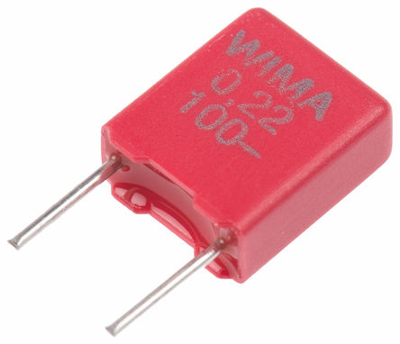 WIMA - MKS2D032201C00KSSD - WIMA MKS2 ϵ 220nF ͨ PET  (PET) MKS2D032201C00KSSD, 10%ݲ, 100 V ֱ63 V , -55  +100 C		