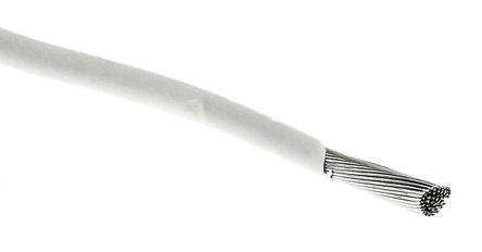 Alpha Wire - 6718 WH005 - Alpha Wire EcoWire ϵ 30m ɫ 12 AWG о ڲߵ 6718 WH005, 3.31 mm2 , 65/0.25 mm оʾ, 600 V		