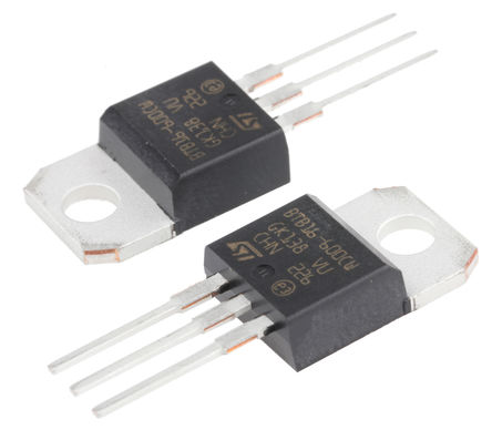 STMicroelectronics - BTB16-600CWRG - STMicroelectronics BTB16-600CWRG ˫ɿع迪Ԫ, 16A, 600Vֵ, 35mA 1.3V, 3 TO-220ABװ		
