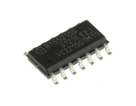 Infineon - BTS5210G - Infineon BTS5210G 2 ܵԴ, ߲࿪, 3.9A, -10  16V, 14 SOICװ		