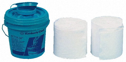 Kimberly Clark - 7764 - Kimberly Clark 7764 6张 白色 中间抽 湿巾, 适用于表面		