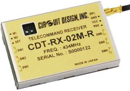 Low Power Radio Solutions - CDT-RX-02M-R - Low Power Radio Solutions Ƶģ CDT-RX-02M-R, 434 MHzƵ, MSKƼ, 2.2  12V		