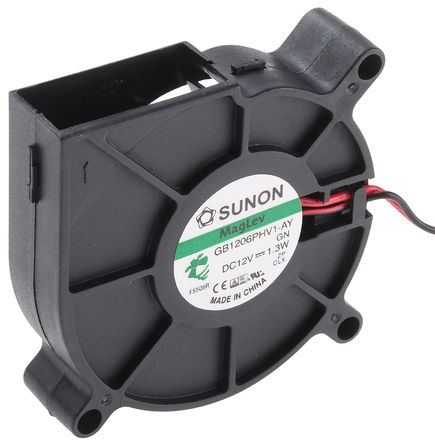 Sunon - GB1206PHV1-AY.GN - Sunon GB ϵ ķ GB1206PHV1-AY.GN, 12 V ֱ, 8.8m3/h, 60 x 60 x 15.4mm		