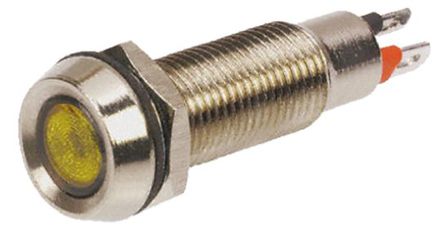 Marl - 508-521-22 - Marl 508-521-22 7 mm  ɫ LED ָʾ, ƬӶ, 8.1mmװ׳ߴ, 24 V ֱ		