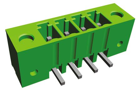 TE Connectivity - 284541-4 - TE Connectivity Buchanan ϵ 3.81mm ھ 4 · ĸ ɫ ֱ PCB  284541-4, 尲װ, Ӷ˽		