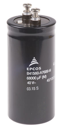 EPCOS - B41560A7689M000 - EPCOS B41560 ϵ 40 V ֱ 68000F  B41560A7689M000, 20%ݲ, 9m(ֵ), +105C		
