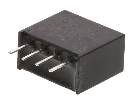 Recom - RO-2415S - Recom RO ϵ 1W ʽֱ-ֱת RO-2415S, 21.6  26.4 V ֱ, 15V dc, 66mA, 1kV dcѹ, SIPװ		