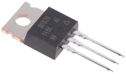 Vishay - IRF820PBF - Vishay Si N MOSFET IRF820PBF, 2.5 A, Vds=500 V, 3 TO-220ABװ		