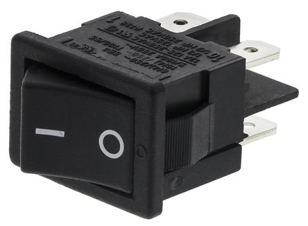 Marquardt - 1858.1103 - Marquardt 1858.1103 DPST ɫ ̰忪,  - , 12 A@ 250 V 		