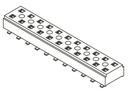 Samtec - CLT-105-02-L-D - Samtec CLT ϵ 2 10· ֱ 2mmھ װ ӡˢ· CLT-105-02-L-D, Ӷ˽, ԰		