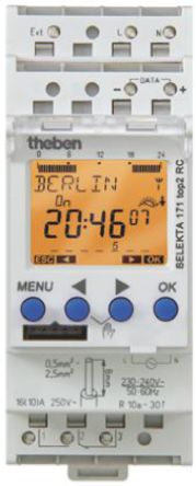 Theben / Timeguard - SELEKTA 171 TOP2 RC - Theben / Timeguard 1ͨ DIN 쿪 SELEKTA 171 TOP2 RC, Сʱλ, 230  240 V Դ		