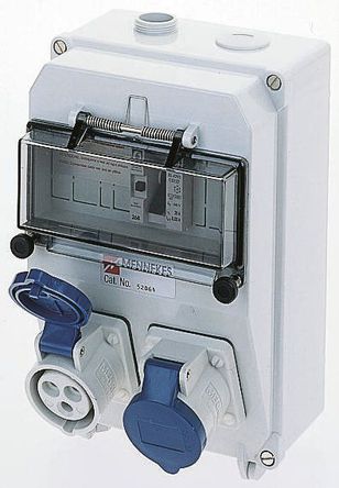 Mennekes - 920417 - Mennekes ɫ 2P+E RCD DIN 찲װ  920417, 16A, 230 V, IP44		