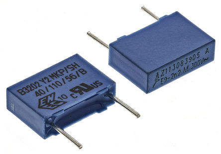 EPCOS - B32021A3222M - EPCOS B32021 ϵ 2.2nF ۱ϩ (PP) B32021A3222M, 20%, 300 V , ͨ		