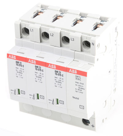 ABB - OVR T2 3N 15 275 P - ABB OVR T2 3N 15 275 P 3  ҵӿ, 15kA, 275 V, DIN 찲װ		