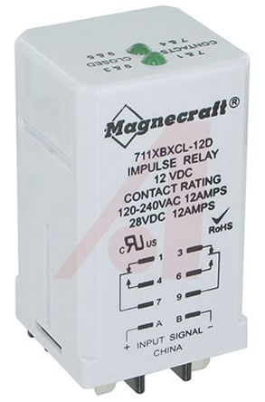 Schneider Electric - 711XBXCL-12D - Schneider Electric 711XBXCL-12D ˫˫ Plug In ̵, 12 A, 12V dc, Ӧ		