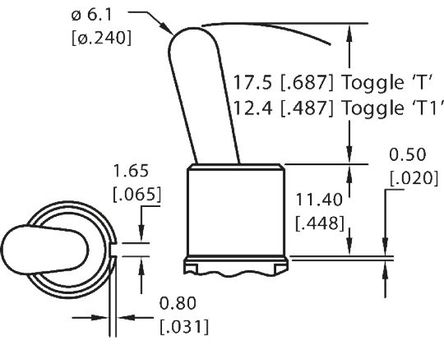 TE Connectivity - A103T1CG04 - TE Connectivity ˫ л 2-1825137-1,  -  - , 5 A @ 28 V ֱ		
