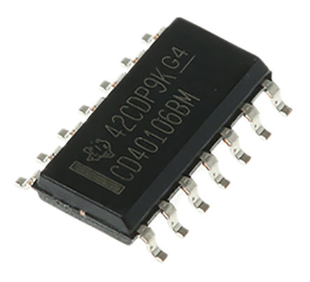 Texas Instruments - CD40106BM - Texas Instruments CD40106BM  ʩ , 4.2mA, 3  18 VԴ, 14 SOICװ		