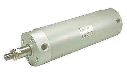 SMC - CDG1BA32-100 - SMC CDG1 ϵ ˫ ϸԲͲ CDG1BA32-100, 100mmг, 1 MPaѹ, 32mm׾, Rc 1/8˿, -10  +60C		