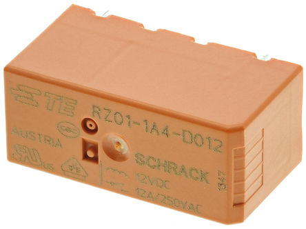 TE Connectivity - RZ01-1A4-D012 - TE Connectivity 1415899-4  PCB װ Ǳ̵, 12 A, 12V dc		