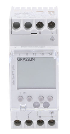 Grasslin - TALENTO471PRO - Grasslin 1ͨ DIN 쿪 Talento 471 pro, СʱӲλ, 110  230 V 24 V /ֱԴ		