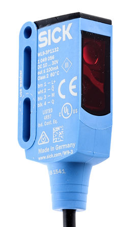 Sick - WL9-3P1132 - Sick 0  5 m LED Դ ״  紫 WL9-3P1132, PNP, IP66, IP67, IP69K		