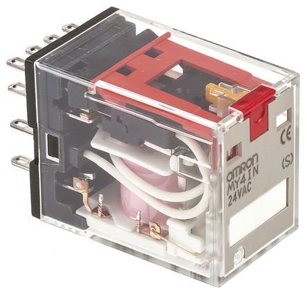 Omron - MY4IN 24AC (S) - Omron MY4IN 24AC (S) 4 ˫ ʽ Ǳ̵, 5 A, 24V ac		