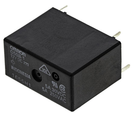 Omron - G5SB112DC - Omron G5SB112DC ˫ PCB װ Ǳ̵, 5 A, 12V dc		