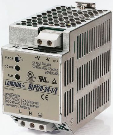 TDK-Lambda - DLP75-24/E - TDK-Lambda 75W ģʽ DIN 尲װԴ DLP75-24/E, 81 %, 83 %Ч, 132V ac, 3.1A, 28V dc 24V dc/		