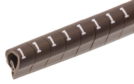 HellermannTyton - 901-10306 - HellermannTyton Helagrip ϵ 250װ صװ Ϲ̶ ±ʶ 901-10316, 5mm, 6.8 mm, 4  9mmֱ, ӡ"1"ͼ		