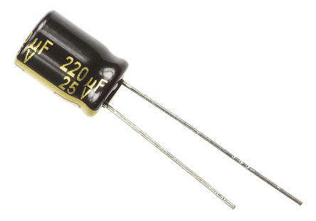 Panasonic - EEUFM1E221 - Panasonic FM  ϵ 25 V ֱ 220F ͨ  EEUFM1E221, 20%ݲ, +105C		