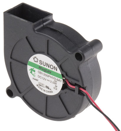 Sunon - GB1205PHVX-8AY.GN - Sunon GB ϵ ķ GB1205PHVX-8AY.GN, 12 V ֱ, 8m3/h, 51.6 x 51.6 x 15mm		