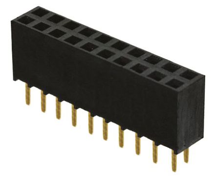 Samtec - SSW-110-02-G-D - Samtec SSW ϵ 2 20· ֱ 2.54mmھ ͨ ӡˢ· SSW-110-02-G-D, Ӷ˽, ԰		