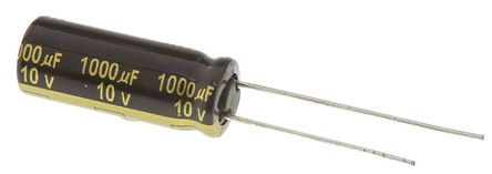 Panasonic - EEUFM1A102L - Panasonic FM ϵ 10 V ֱ 1000F ͨ  EEUFM1A102L, 20%ݲ, +105C		