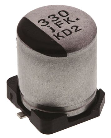 Panasonic - EEEFKJ331XAP - Panasonic FK SMD ϵ 6.3 V ֱ 330F SMD  EEEFKJ331XAP, 20%ݲ, 340m(ֵ), +105C		