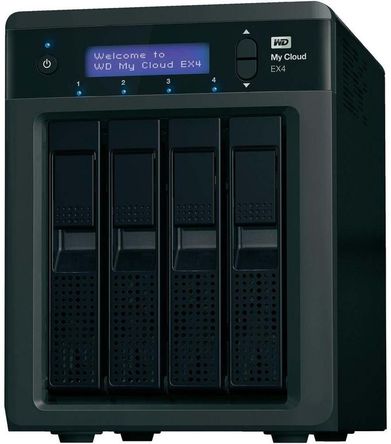 Western Digital - MY CLOUD EX4/12TB-RED - Western Digital My Cloud EX4  NAS  MY CLOUD EX4/12TB-RED, 渽4 x 3 TB , 4 ߼, 2 x USB 3.0 ˿		