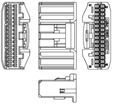 TE Connectivity - 1318756-1 - TE Connectivity MULTILOCK 025/090 II ϵ 2.2mm ھ 3  24 ·  °װ PCB  1318756-1		