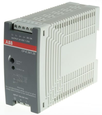 ABB - 1SVR427031R0000 - ABB CP-E ϵ 30W ģʽ DIN 尲װԴ 1SVR427031R0000, 86%Ч, 240V ac, 1.25A, 24V dc 24V dc/		