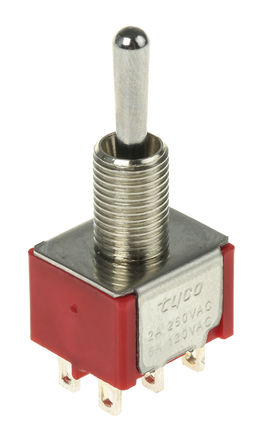 TE Connectivity - A215SYZQ04 - TE Connectivity DP3T л 4-1825139-5, ͨ-ͨ-ͨ, 5 A @ 28 V ֱ		