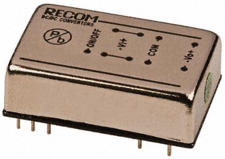 Recom - RP08-2405DAW - Recom RP08 AW ϵ 8W ʽֱ-ֱת RP08-2405DAW, 9  36 V ֱ, 5V dc, 800mA, 1.6kV dcѹ, DIPװ		