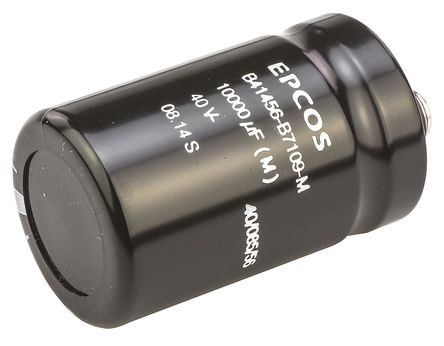 EPCOS - B41456B7109M - EPCOS B41456 ϵ 40 V ֱ 10000F  B41456B7109M, 20%ݲ, 19m(ֵ), +85C		