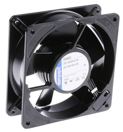 ebm-papst - 4580Z - ebm-papst 4000 ϵ 13W 230 V   4580Z, 115m3/h, 1900rpm, 119 x 119 x 38mm		