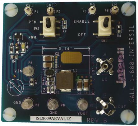 Intersil - ISL8009AEVAL1Z - Intersil ISL8009A ѹѹ ԰ ISL8009AEVAL1Z		