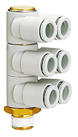 SMC - KQ2ZT10-03AS - SMC KQ2 ϵ ̼ ֱ - KQ2ZT10-03AS, R 3/8 , ʽ 10 mm		