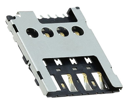 Molex - 78646-3001 - Molex 78646 ϵ 1.27mmھ 6 ˮƽ ĸ SMT Micro SIM  78646-3001, ʽ˽		