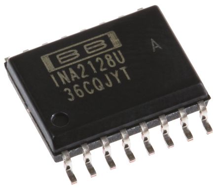 Texas Instruments - INA2128UA - Texas Instruments INA2128UA ǱŴ, 125Vƫ, 1.3MHz, 73dB CMRR, 16 SOICװ		