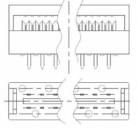 TE Connectivity - 2-1437006-4 - TE Connectivity 609 ϵ 2 34· 2.54mmھ ֱ  IDC  2-1437006-4, °װ		