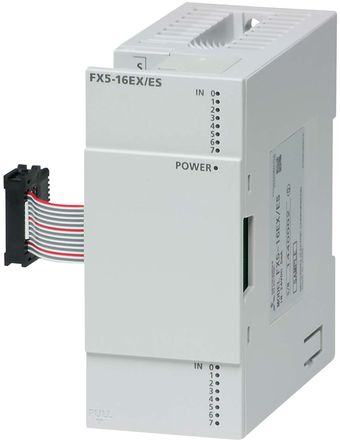 Mitsubishi - FX5-16EX/ES - Mitsubishi FX5 ϵ PLC /ģ FX5-16EX/ES, 40 x 90 x 83 mm		