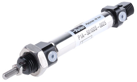 Parker - P1A-S010DS-0025 - Parker P1A ϵ ˫ ϸԲͲ P1A-S010DS-0025, 25mmг, 10 barѹ, 10mm׾, M5˿, -20  +80C		